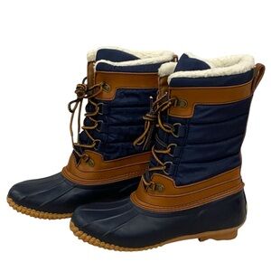 Lands’ End Winter Snow Boots Navy Blue Women’s Size 6 NEW